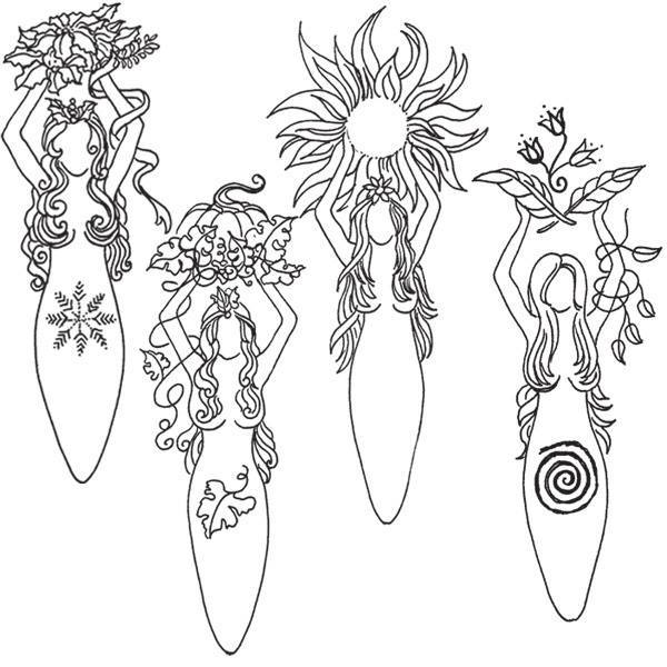 pagan children moon coloring pages - photo #33